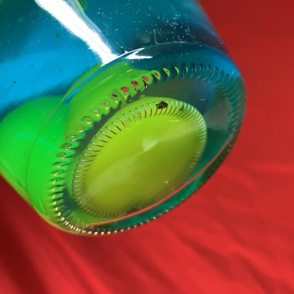 Lava Lite Lamp 2017 14.5" Bob Marley / Blue Liquid / Yellow Wax / 2124 /‎ Flaw - Picture 11 of 17